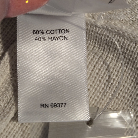 Chicos Marla Wynne Womens Beige Knit Kimono Sweater Size Small - Picture 9 of 11